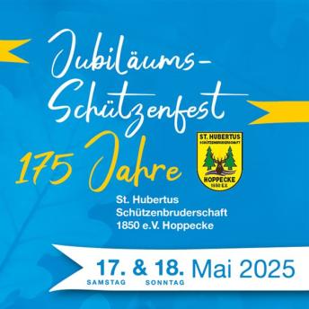 Flyer Jubiläumsschützenfest vorderseite