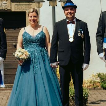 Kaiserpaar bei der Parade