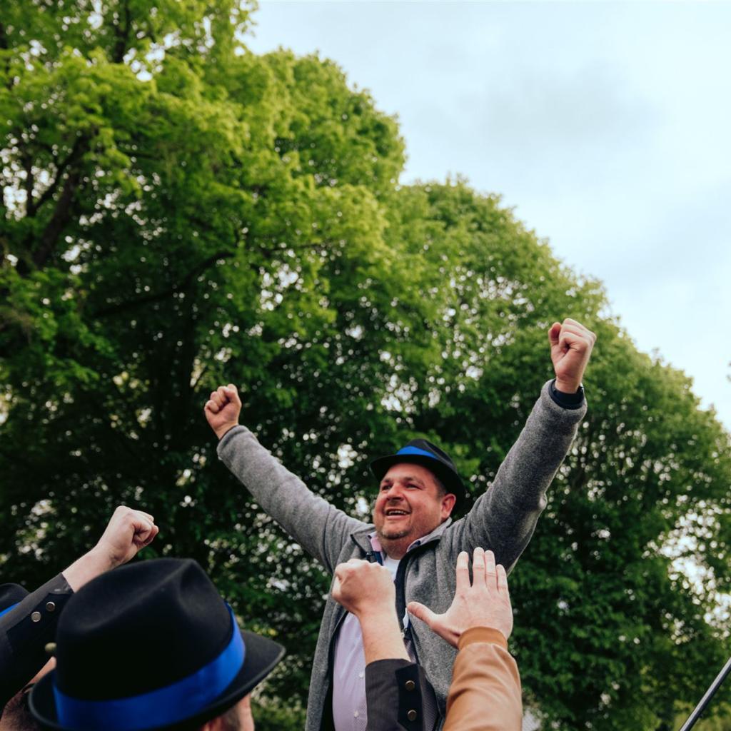 Klaus nach dem finalen Schuß