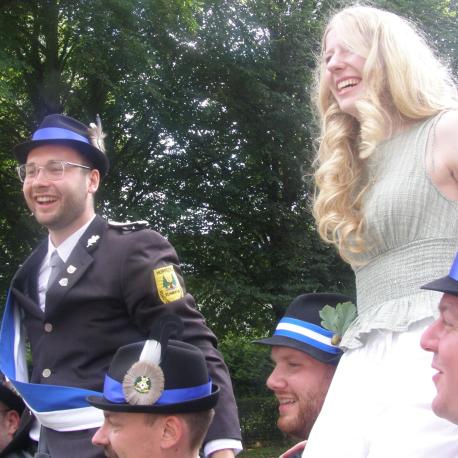 Jungschützenkönigspaar Hoppecke Leon Schmidt und Madlen Schmelter